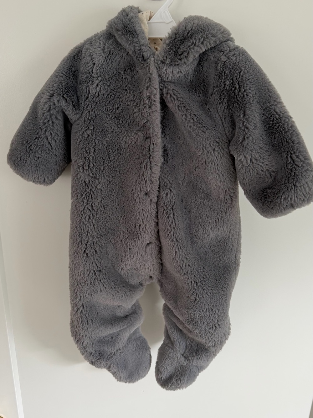 Zara Baby Blue 3-6M Teddy Bear Footie - Picture 7 of 8